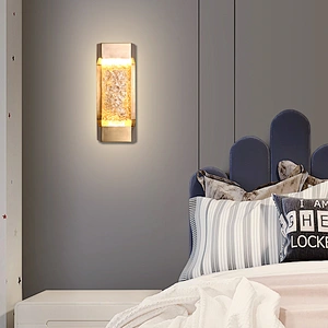 Glacier Ice cube art glass LED wall lamp